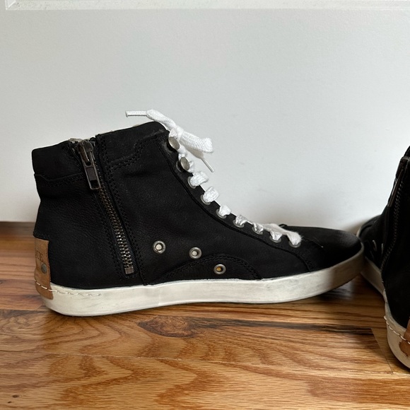 BRUSQUE Leather High Top Sneakers - Picture 6 of 14